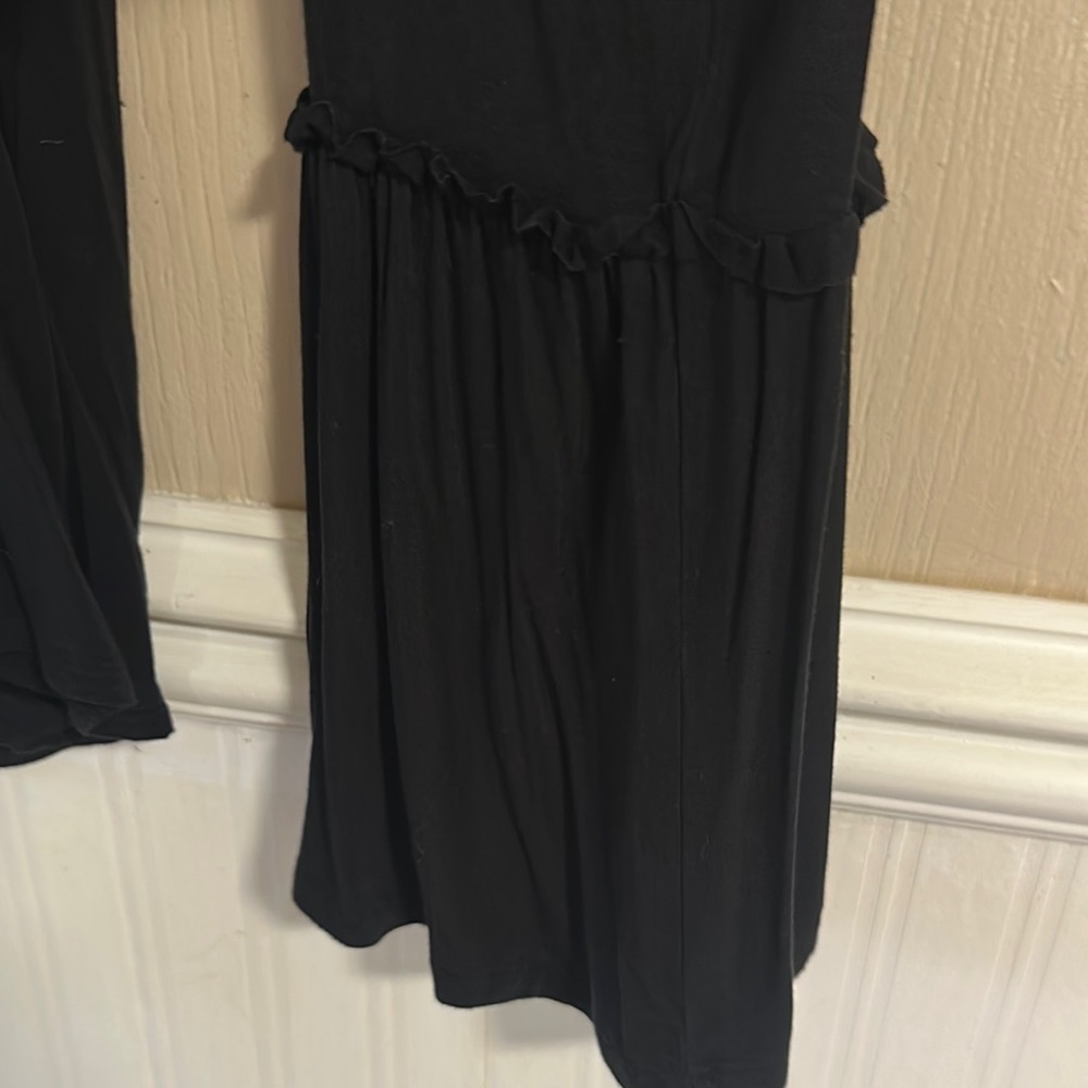 American Eagle Outfitters Black Wrap Blouse 3/4 Sleeve - Picture 14 of 15